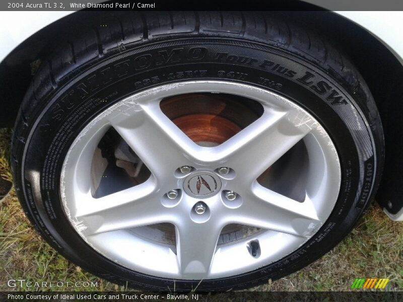 White Diamond Pearl / Camel 2004 Acura TL 3.2