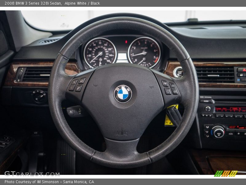 Alpine White / Black 2008 BMW 3 Series 328i Sedan