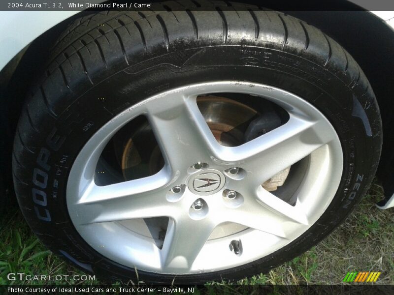 White Diamond Pearl / Camel 2004 Acura TL 3.2