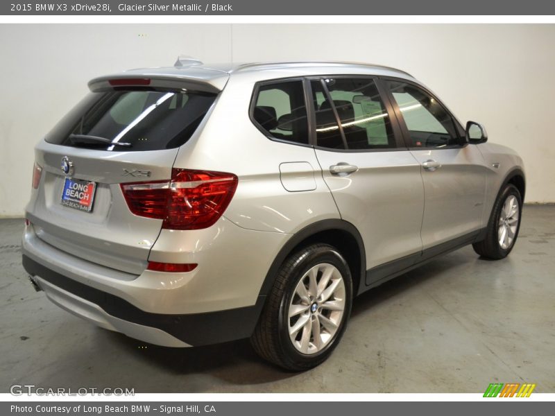 Glacier Silver Metallic / Black 2015 BMW X3 xDrive28i