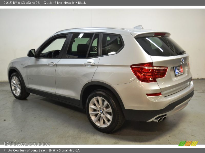 Glacier Silver Metallic / Black 2015 BMW X3 xDrive28i