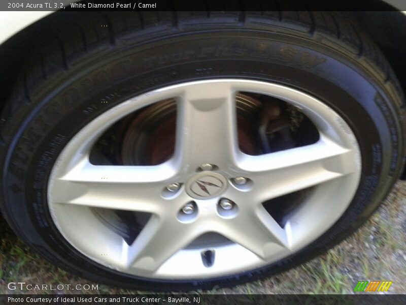 White Diamond Pearl / Camel 2004 Acura TL 3.2