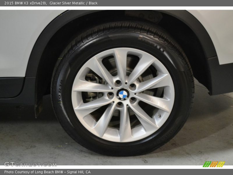 Glacier Silver Metallic / Black 2015 BMW X3 xDrive28i