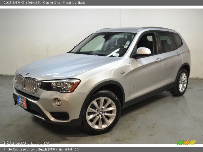 Glacier Silver Metallic / Black 2015 BMW X3 xDrive28i