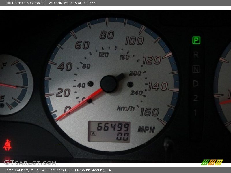 Icelandic White Pearl / Blond 2001 Nissan Maxima SE