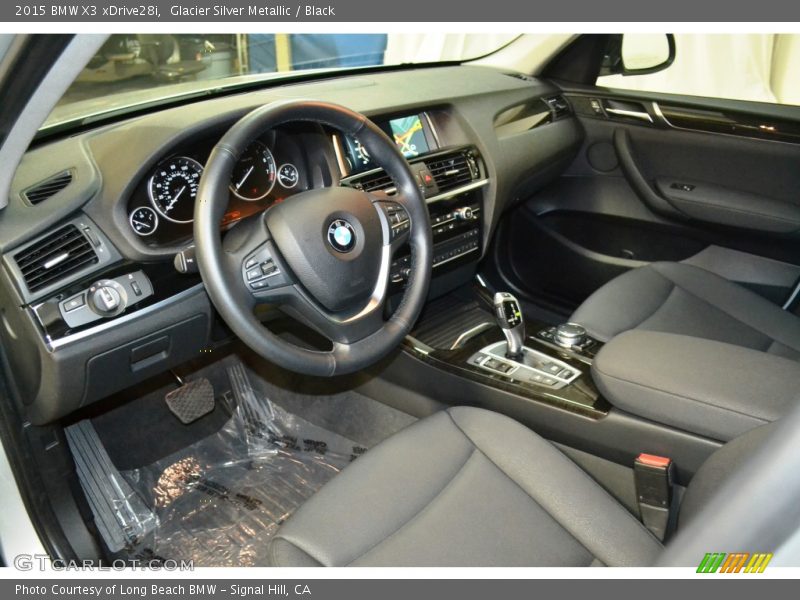 Glacier Silver Metallic / Black 2015 BMW X3 xDrive28i