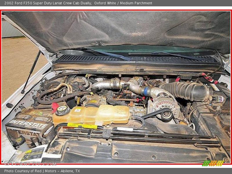 Oxford White / Medium Parchment 2002 Ford F350 Super Duty Lariat Crew Cab Dually