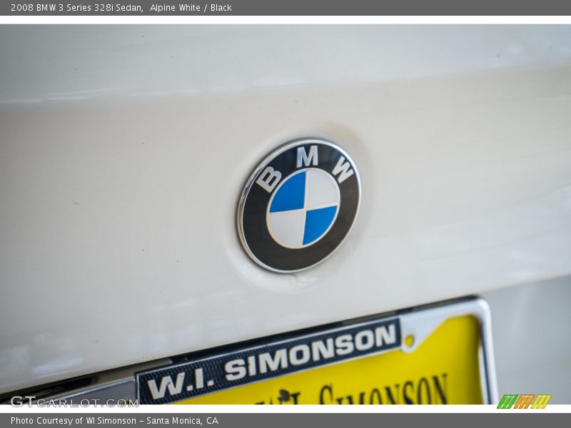 Alpine White / Black 2008 BMW 3 Series 328i Sedan