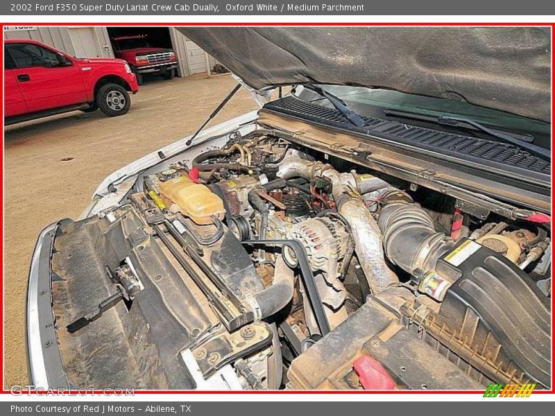 Oxford White / Medium Parchment 2002 Ford F350 Super Duty Lariat Crew Cab Dually
