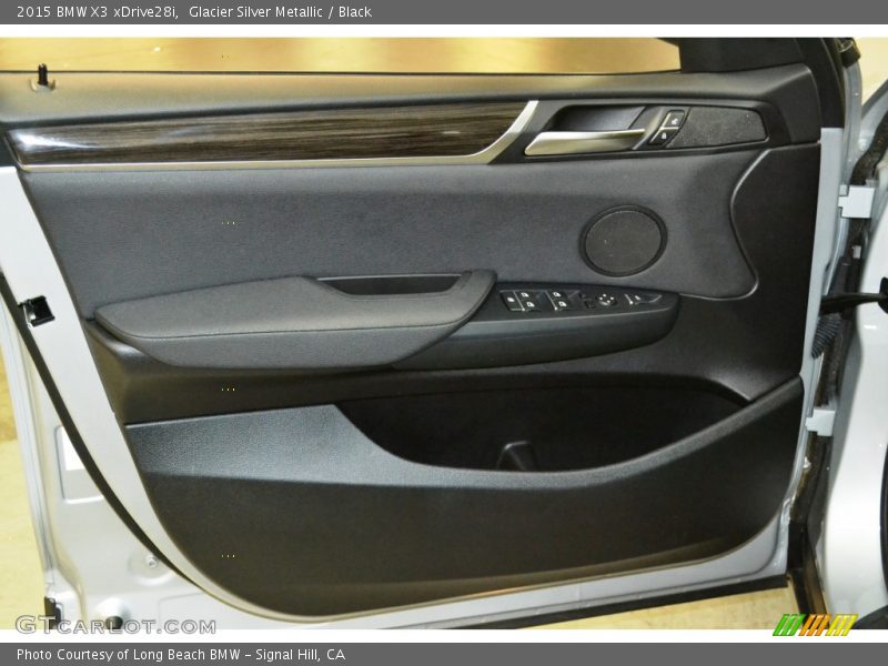 Glacier Silver Metallic / Black 2015 BMW X3 xDrive28i