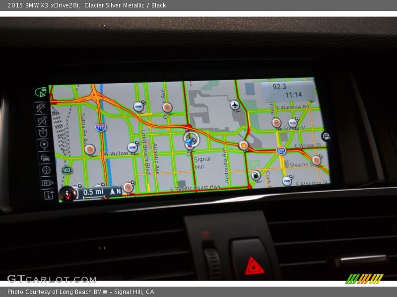 Glacier Silver Metallic / Black 2015 BMW X3 xDrive28i