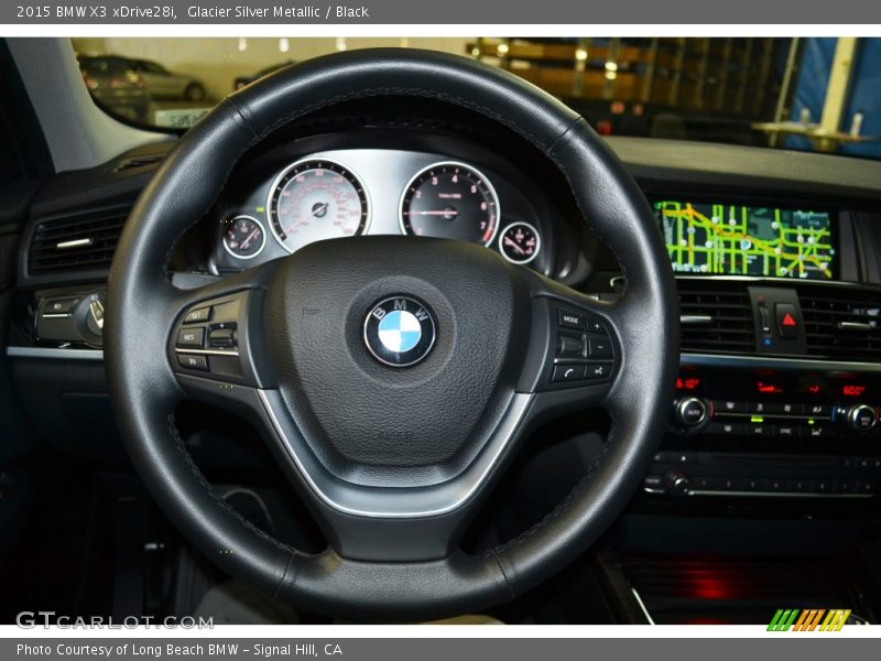 Glacier Silver Metallic / Black 2015 BMW X3 xDrive28i