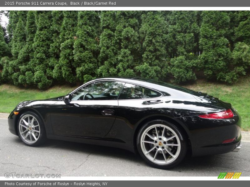 Black / Black/Garnet Red 2015 Porsche 911 Carrera Coupe