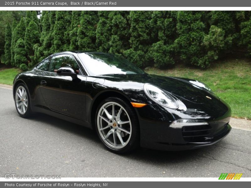 Black / Black/Garnet Red 2015 Porsche 911 Carrera Coupe