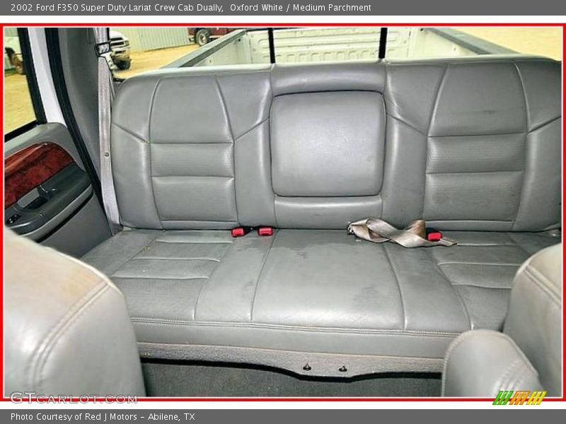 Oxford White / Medium Parchment 2002 Ford F350 Super Duty Lariat Crew Cab Dually