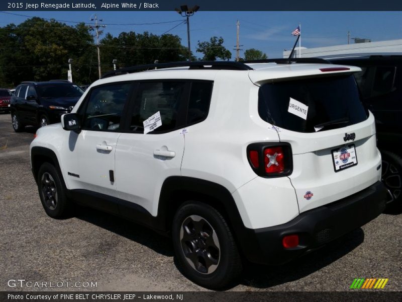 Alpine White / Black 2015 Jeep Renegade Latitude
