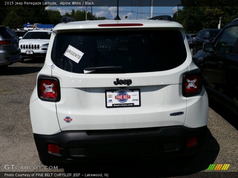 Alpine White / Black 2015 Jeep Renegade Latitude
