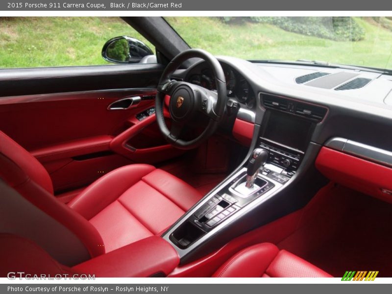 Black / Black/Garnet Red 2015 Porsche 911 Carrera Coupe