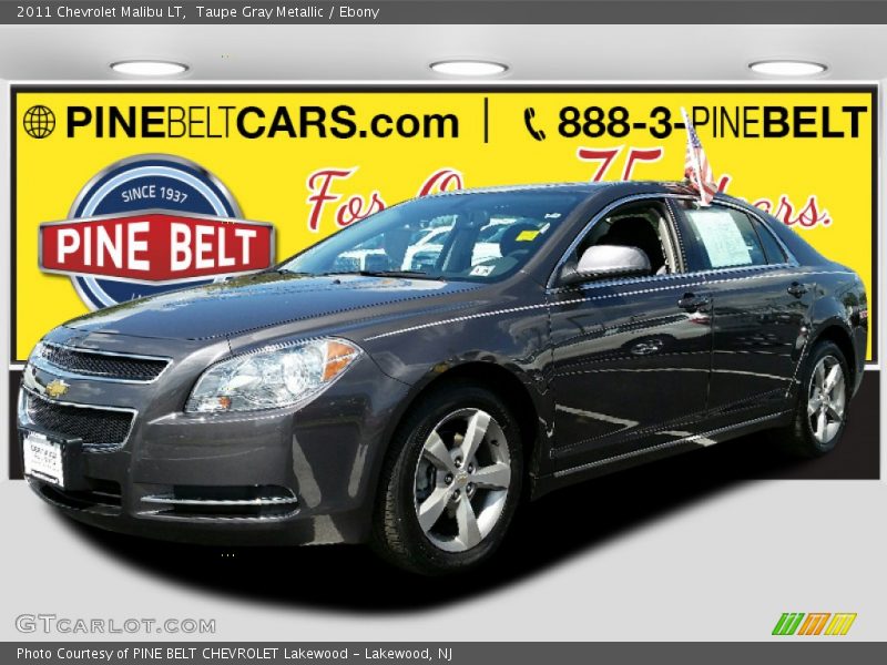 Taupe Gray Metallic / Ebony 2011 Chevrolet Malibu LT