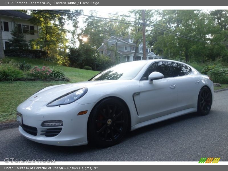 Carrara White / Luxor Beige 2012 Porsche Panamera 4S