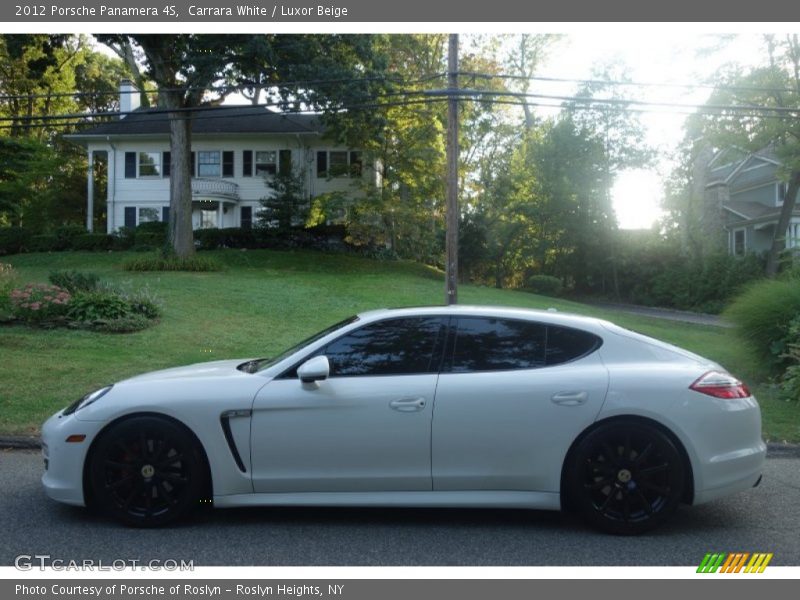 Carrara White / Luxor Beige 2012 Porsche Panamera 4S