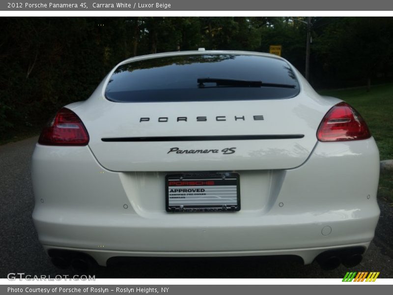 Carrara White / Luxor Beige 2012 Porsche Panamera 4S