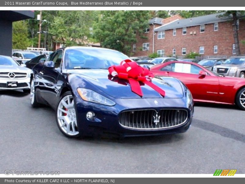 Blue Mediterraneo (Blue Metallic) / Beige 2011 Maserati GranTurismo Coupe