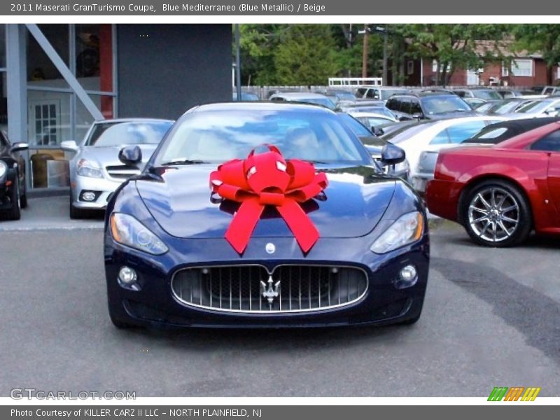 Blue Mediterraneo (Blue Metallic) / Beige 2011 Maserati GranTurismo Coupe