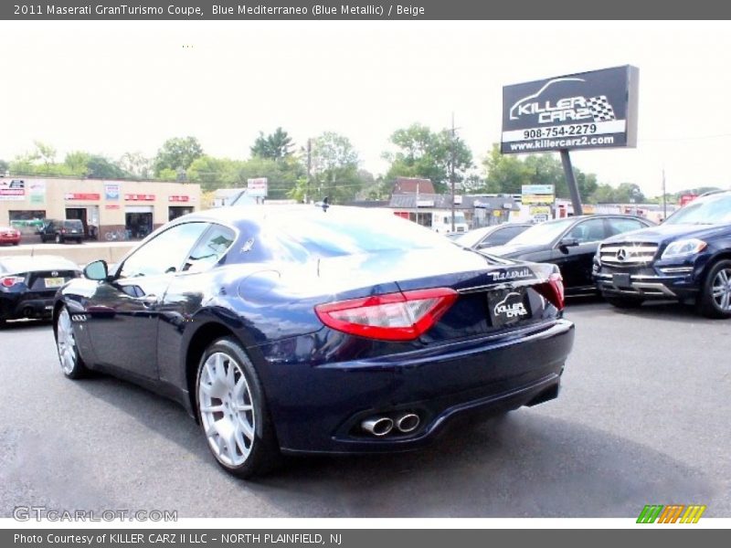Blue Mediterraneo (Blue Metallic) / Beige 2011 Maserati GranTurismo Coupe