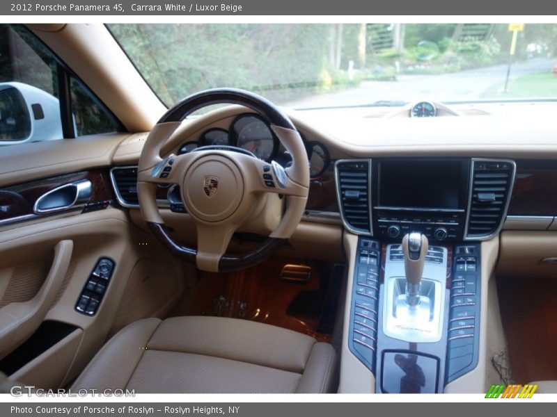 Carrara White / Luxor Beige 2012 Porsche Panamera 4S