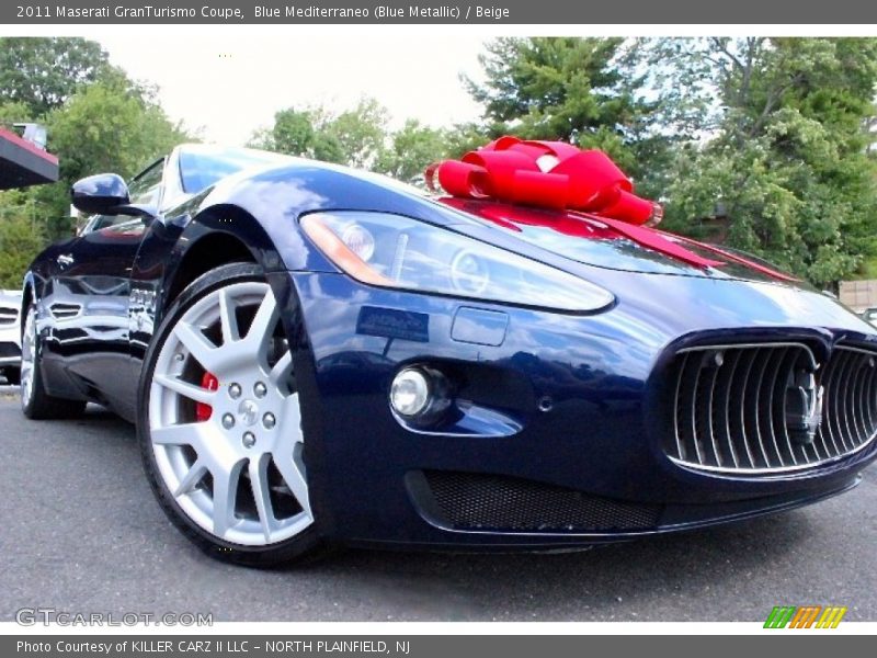 Blue Mediterraneo (Blue Metallic) / Beige 2011 Maserati GranTurismo Coupe