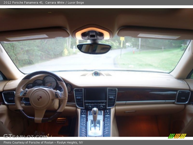 Carrara White / Luxor Beige 2012 Porsche Panamera 4S