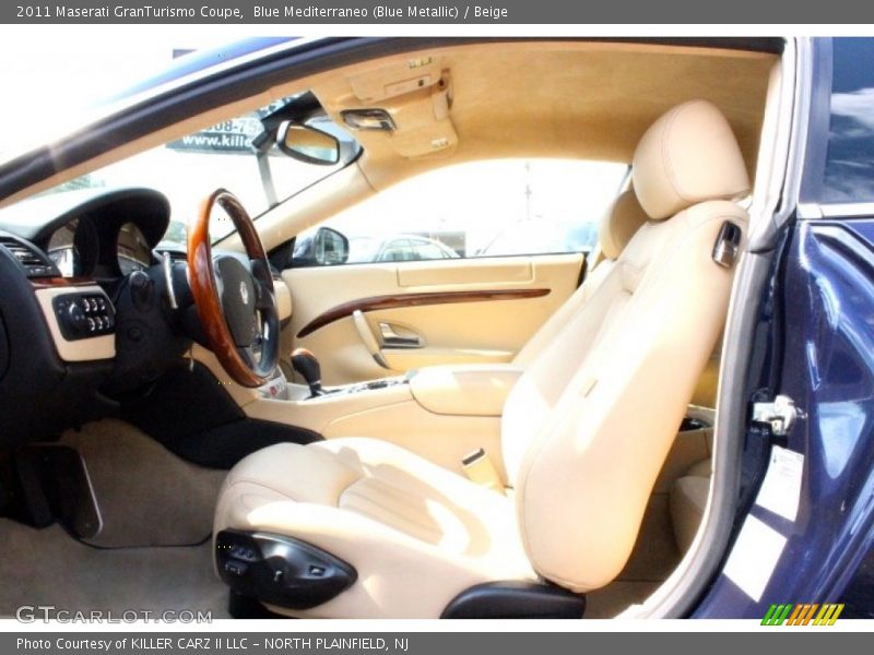 Blue Mediterraneo (Blue Metallic) / Beige 2011 Maserati GranTurismo Coupe