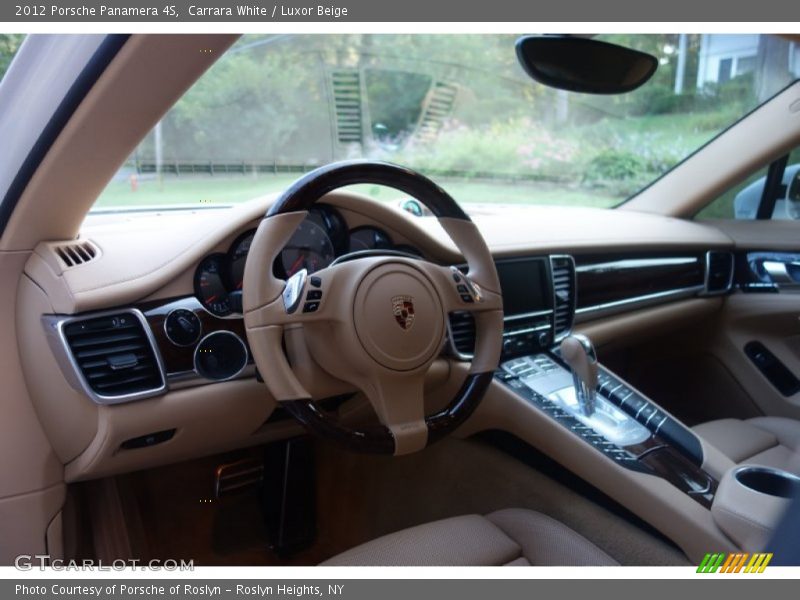 Carrara White / Luxor Beige 2012 Porsche Panamera 4S
