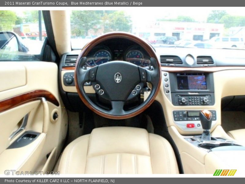 Blue Mediterraneo (Blue Metallic) / Beige 2011 Maserati GranTurismo Coupe