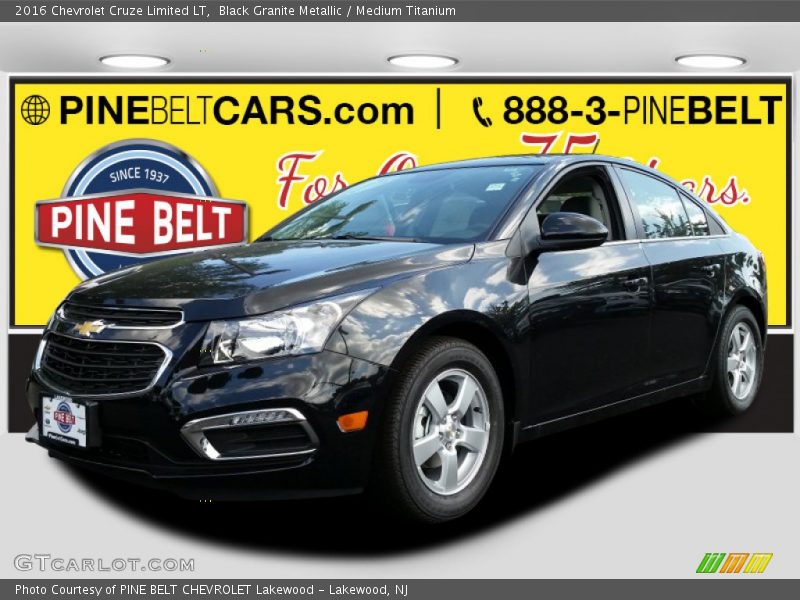 Black Granite Metallic / Medium Titanium 2016 Chevrolet Cruze Limited LT