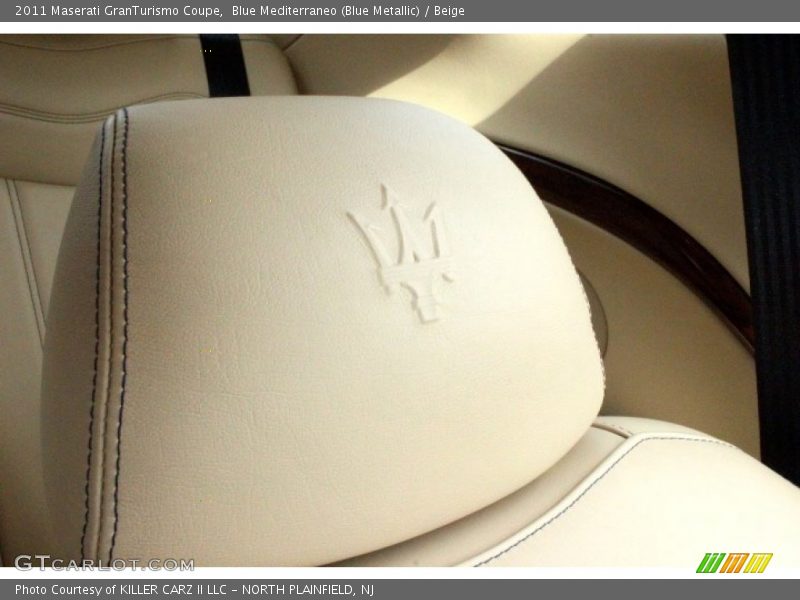 Blue Mediterraneo (Blue Metallic) / Beige 2011 Maserati GranTurismo Coupe