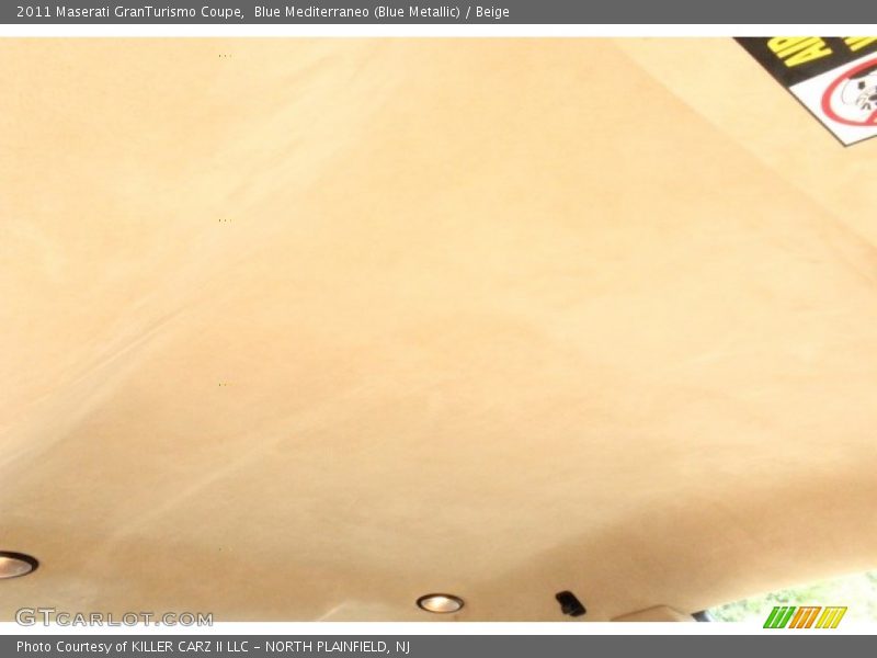 Blue Mediterraneo (Blue Metallic) / Beige 2011 Maserati GranTurismo Coupe