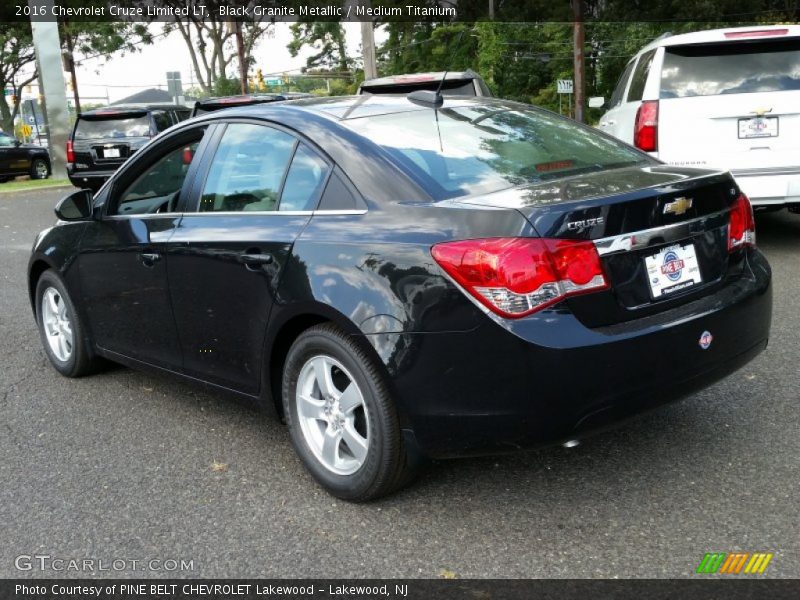Black Granite Metallic / Medium Titanium 2016 Chevrolet Cruze Limited LT
