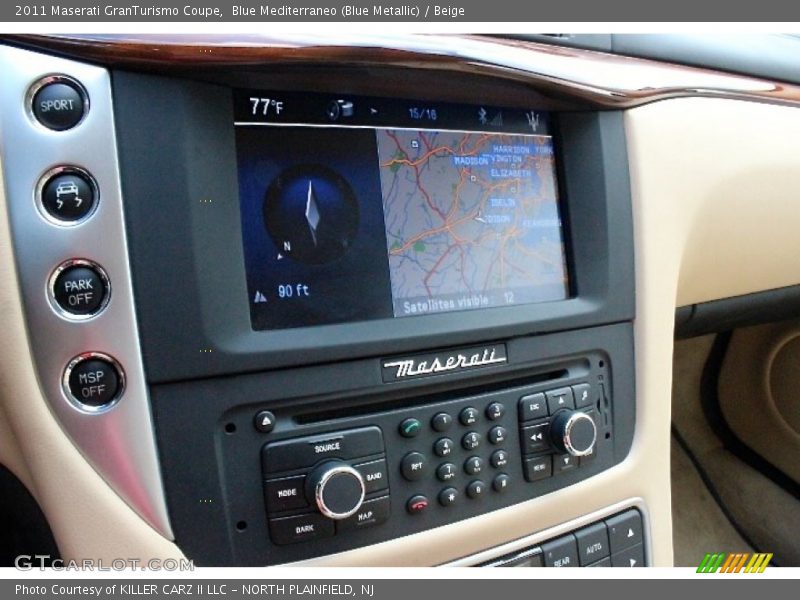 Blue Mediterraneo (Blue Metallic) / Beige 2011 Maserati GranTurismo Coupe