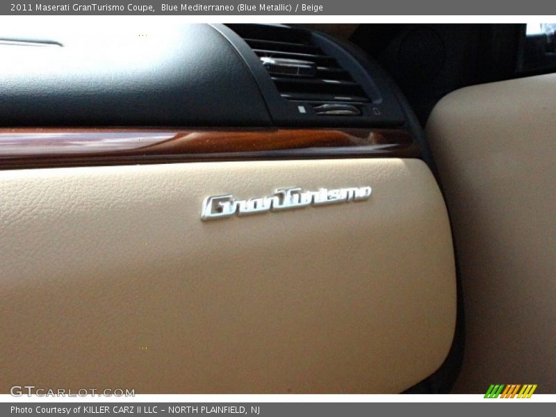 Blue Mediterraneo (Blue Metallic) / Beige 2011 Maserati GranTurismo Coupe