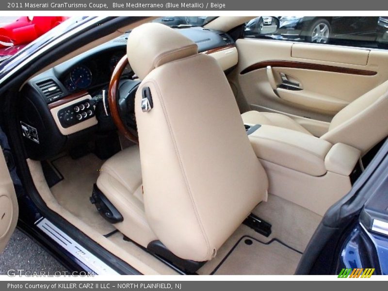 Blue Mediterraneo (Blue Metallic) / Beige 2011 Maserati GranTurismo Coupe