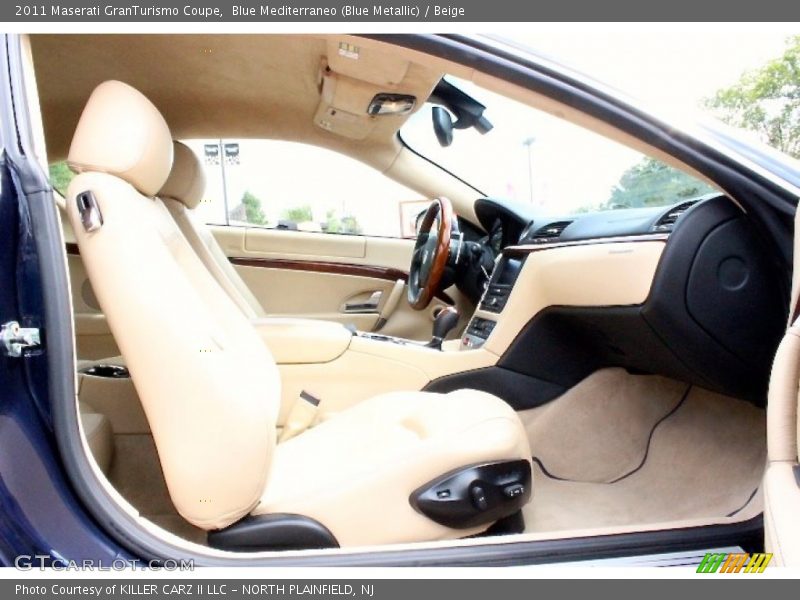 Blue Mediterraneo (Blue Metallic) / Beige 2011 Maserati GranTurismo Coupe