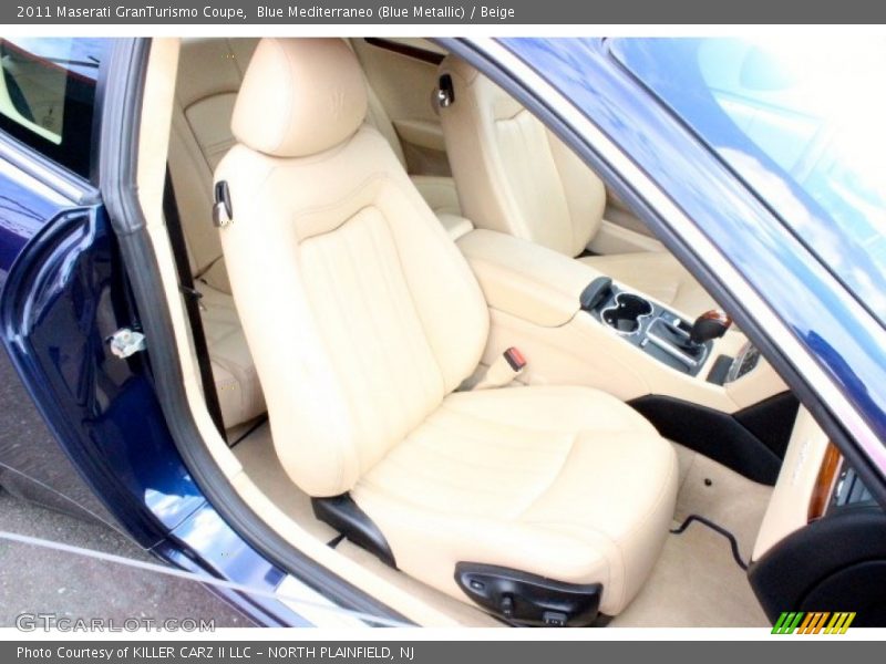 Blue Mediterraneo (Blue Metallic) / Beige 2011 Maserati GranTurismo Coupe