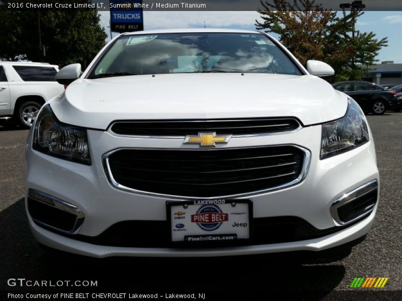 Summit White / Medium Titanium 2016 Chevrolet Cruze Limited LT
