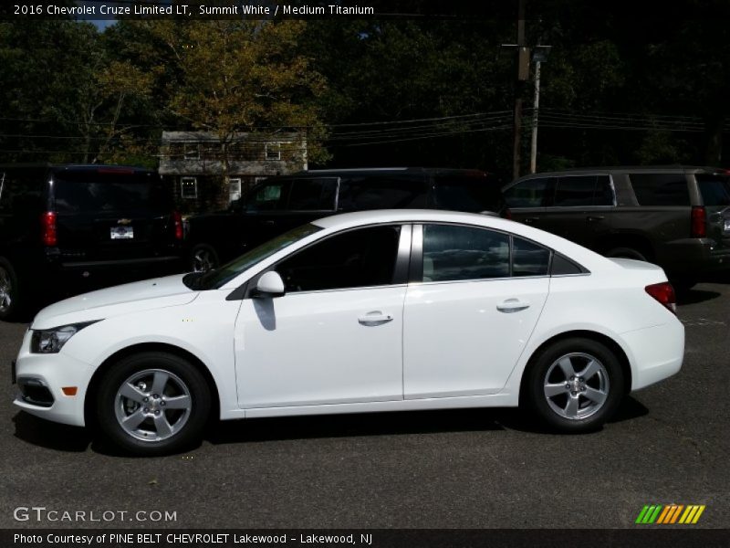 Summit White / Medium Titanium 2016 Chevrolet Cruze Limited LT