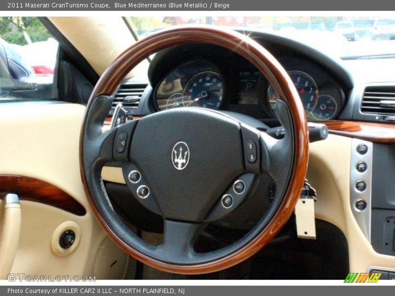 Blue Mediterraneo (Blue Metallic) / Beige 2011 Maserati GranTurismo Coupe