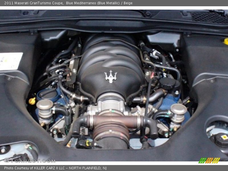 Blue Mediterraneo (Blue Metallic) / Beige 2011 Maserati GranTurismo Coupe