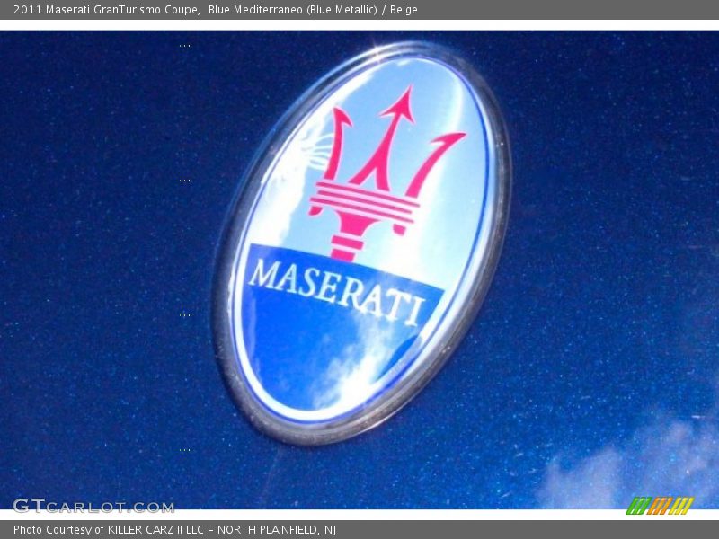 Blue Mediterraneo (Blue Metallic) / Beige 2011 Maserati GranTurismo Coupe