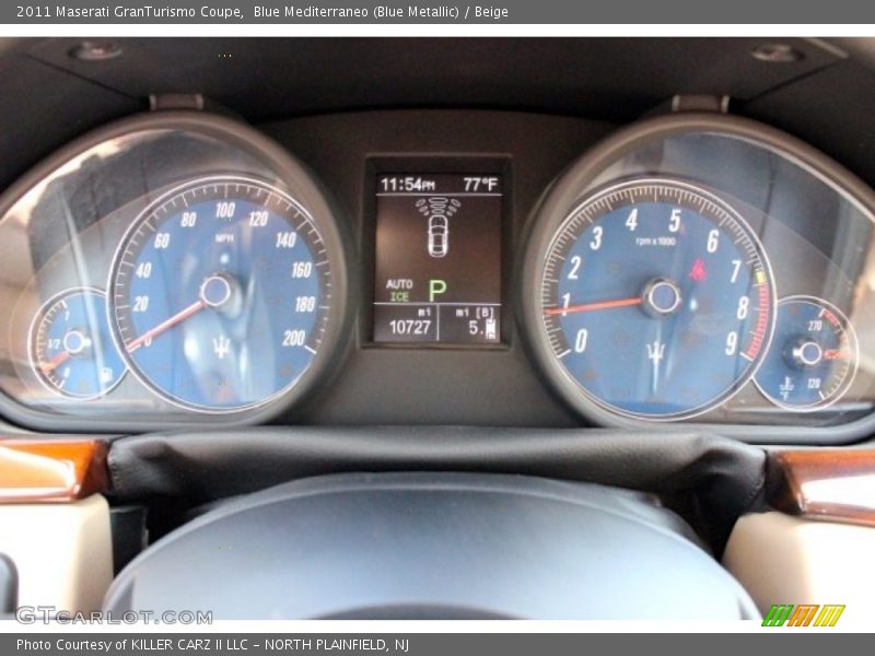 Blue Mediterraneo (Blue Metallic) / Beige 2011 Maserati GranTurismo Coupe